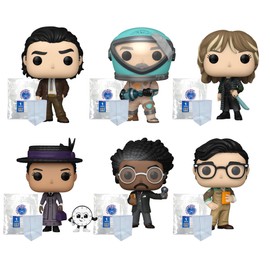 Loki Season 2 Set of 6 Funko Pops Bundled with Blue Salamander Emporium Plastic Protective Cases