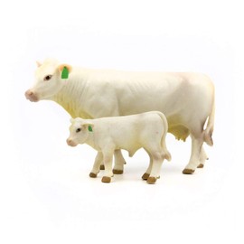 Little Buster Toys Charolais Cow and Calf Pair - 1/16th Scale