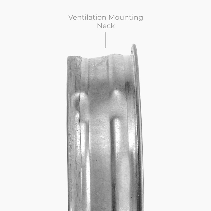 HVAC OV Galvanized Metal Duct End Cap - 6 Inch