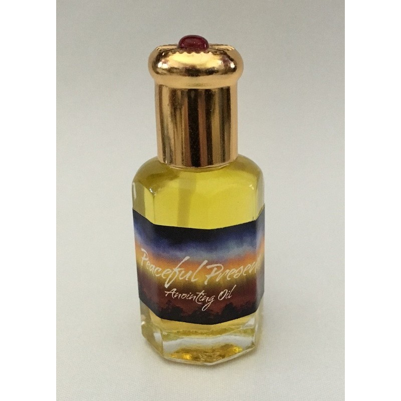Peaceful Presence Anointing Oil 1/3 oz Bottle with Gold top