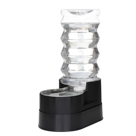 RIZZARI 8L Dog Water Dispenser – Elevated, Stainless Steel, Black
