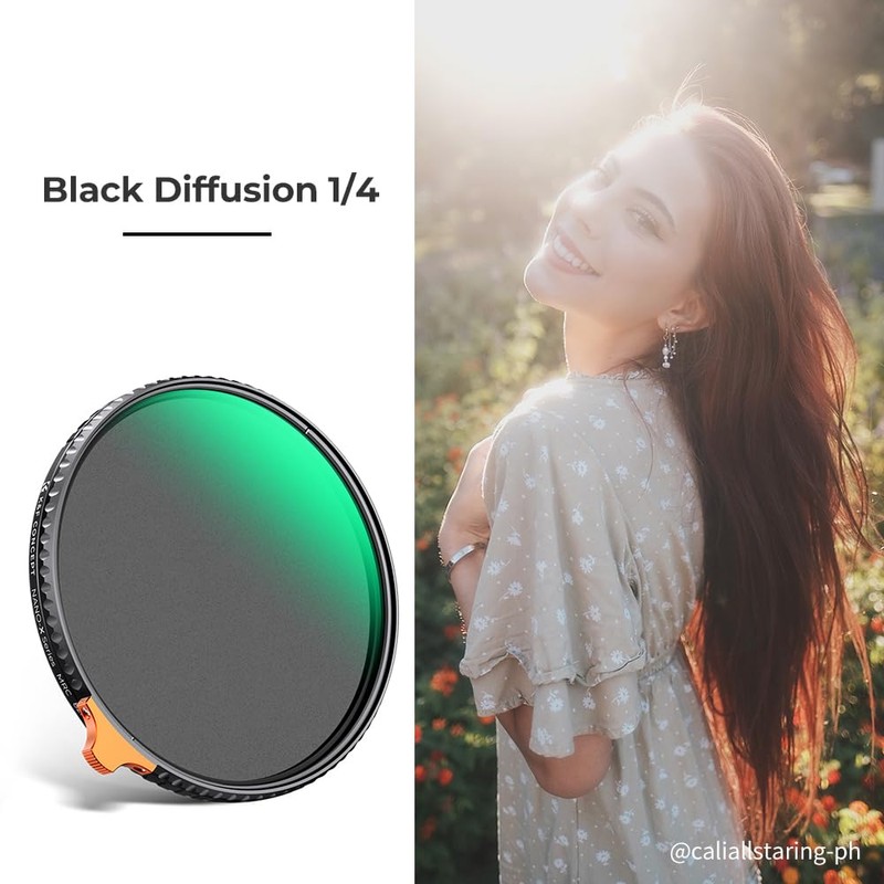 K&F Concept 49mm 1/4 Black-Mist & Variable ND2-32 Filters, Multi-functional