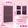 700PCS DIY Eyelash Extension Kit – D-Curl Lash Clusters with