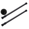CIFIRRET 2pcs Black Tension Rod 12 to 20 Inch Expandable