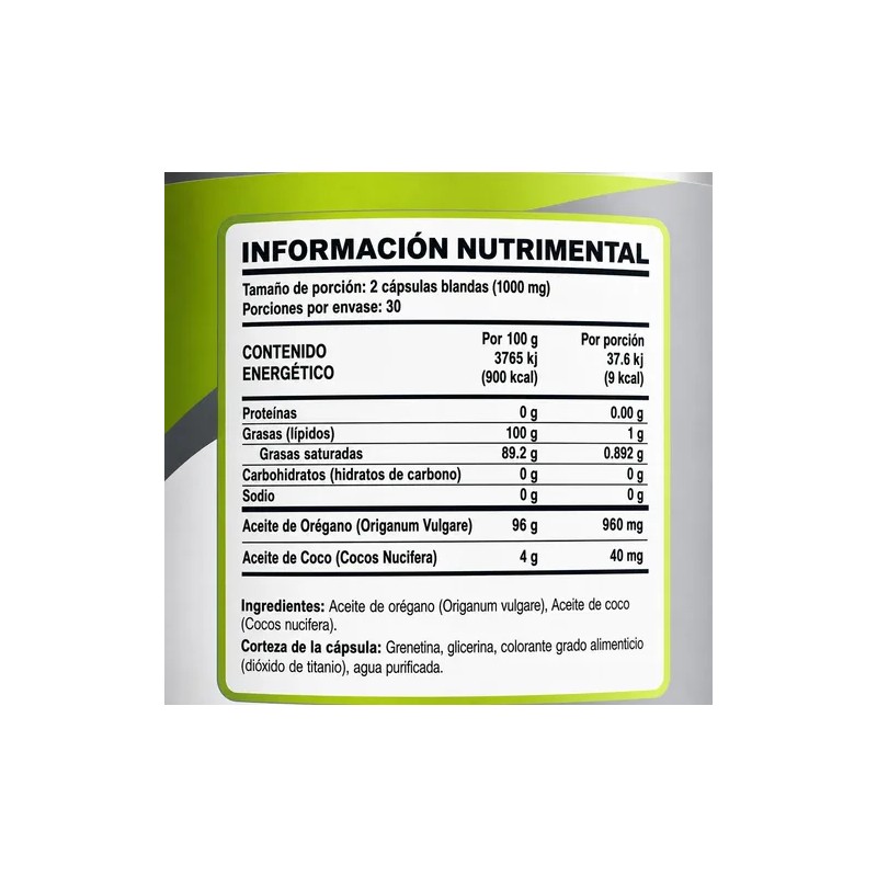 Aceite De Orégano Y Aceite De Coco Mct Oil Kit