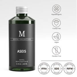 MISIJI Hotel Luxury Fragrance Oils - Home Essential Diffuser Oils Refill for Reed Diffusers,Electric Diffuser Oils Machines,and Oil Warmers -ASEIS 6.76 Fl Oz/200ML