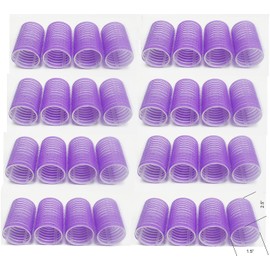 Hair Rollers 32 Count Self Grip Non Slip Hair Rollers 1.5" Large for Soft Curl 8 Packs