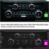 TOPKU Air Conditioner Switch Trim Cover Aluminum Center Console Knob
