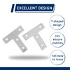 4 Pcs 3030 Series T Shaped Bracket Corner Brace,T Shaped