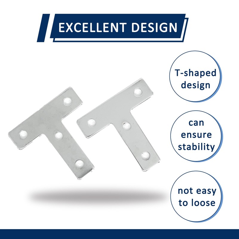 4 Pcs 3030 Series T Shaped Bracket Corner Brace,T Shaped