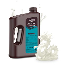 SUNLU 3000G ABS Like Resin for 3D Printer, 405nm UV Curing Photopolymer Rapid 3D Resin for 2K 4K 6K 8K LCD/DLP/SLA 3D Printers, Non-Brittle & High Precision & Low Shrinkage, 3KG, Clear