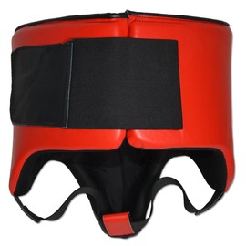 No Foul Boxing Groin Protector Leather (Small, Red/Black)