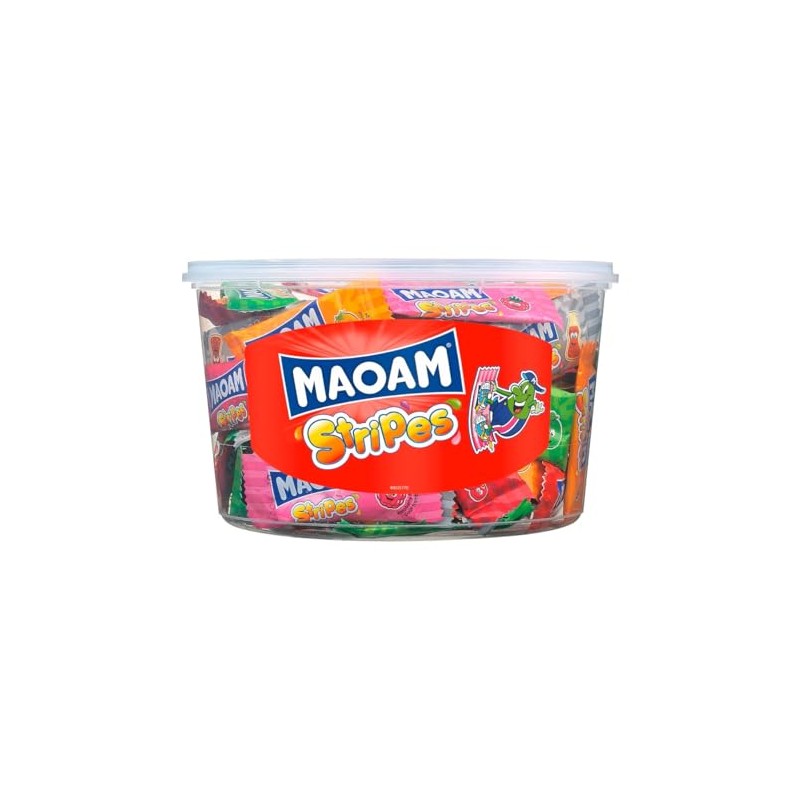 Haribo Maoam Stripes I Pack of 100 Fruit and Cola
