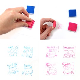 com-four® 30 Piece Stamp Set - Stamps in Colourful Colours - Stamps for Decorating Postcards and Letters - Stamps for Children with Animal Symbols (30 Pieces - Children's Stamp)