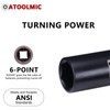 ATOOLMIC Deep Impact Socket, 1/2-Inch Drive,6 points, SAE 1-3/16 Inch