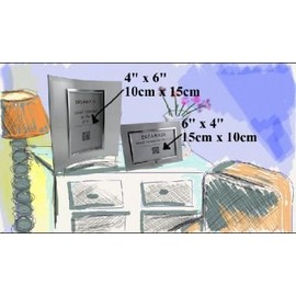 35th Wedding (Coral) Anniversary Photo Frame (P) (4x6) Flower