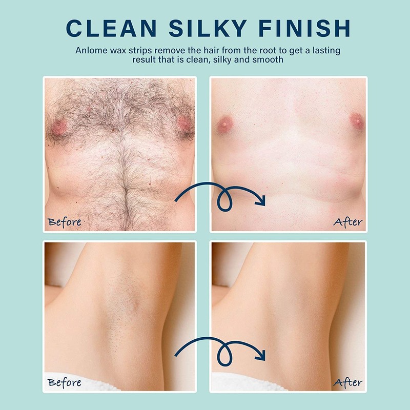 Body Wax Strips 64 Counts Large Size for Face Legs
