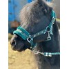 Equipride Horse Print Faux Lined Nylon Headcollars with Matching Lead