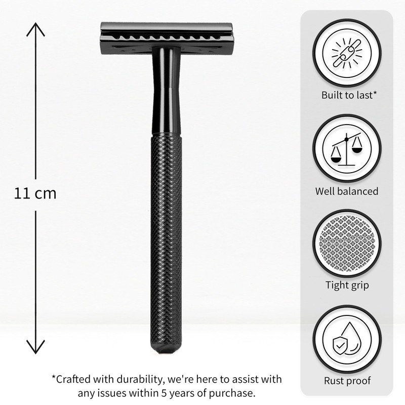 Bambaw Double Safety Razor, Metal Safety Razors for Men and