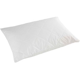 Luxury All-Cotton Pillow Protector – Machine Washable Anti Allergenic Diamond Quilted Soft & Comfy Padded Cover that Inhibits Dust, Mites, Mould & Bacteria – Standard Size, Measures 70 x 50cm
