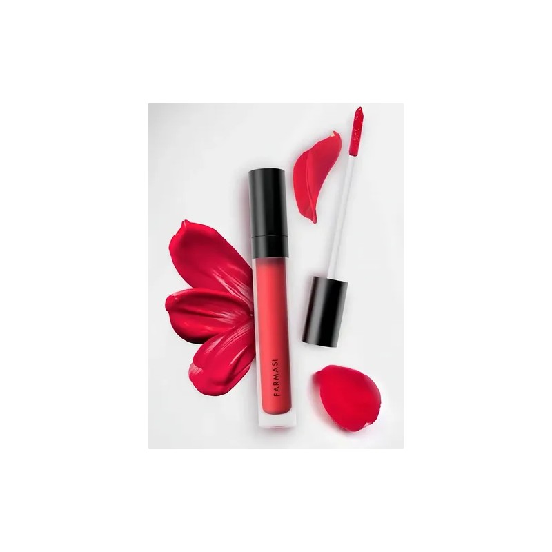 Farmasi Labial Mate Rojo Líquido Paquete 3 Unidades