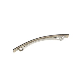 Vingtaine H7349-WH- Color Thin Barrette, Simple, Mature Style, Enameled Hair Accessories, White