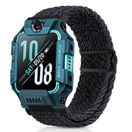 Hexasider Children's Bracelet Compatible with Watch Phone Z7/Z6/Z1, Nylon Braided Bracelets for imoo Smartwatch Children Z1/Z6/Z7 Replacement Bands for Girls Boys, Nylon, No gemstone
