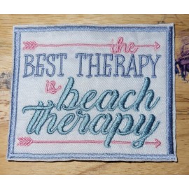 SIC Custom Sewing Beach Therapy - Iron On Patch    10397