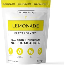 Just Ingredients Mezcla Bebida Electrolitos Limonada Agua Coco Sal Marina Oligoelementos Porciones
