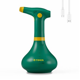 T TOVIA:Electric Sprayer, 1 Liter USB-C Battery Spray Bottle Powered, Rechargeable, Portable Garden ，Plant Misters for Inside， Outdoor and Indoor Plants,Cleans and Gardens, Handheld