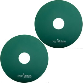 2 Silicone Dehydrator Sheets NON-Toxic for Nesco Round Dehydrators Fruit Roll Up Fruit Leather Circle ReUsable Flexible Non Stick - 2 FLAT Sheets