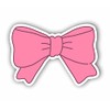 AMA SHOP PVC Shaped Bow Pink Bow Sticker Helmet Motorcycle