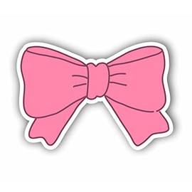 AMA SHOP PVC Shaped Bow Pink Bow Sticker Helmet Motorcycle Motorhome Boat AutoTuning |
