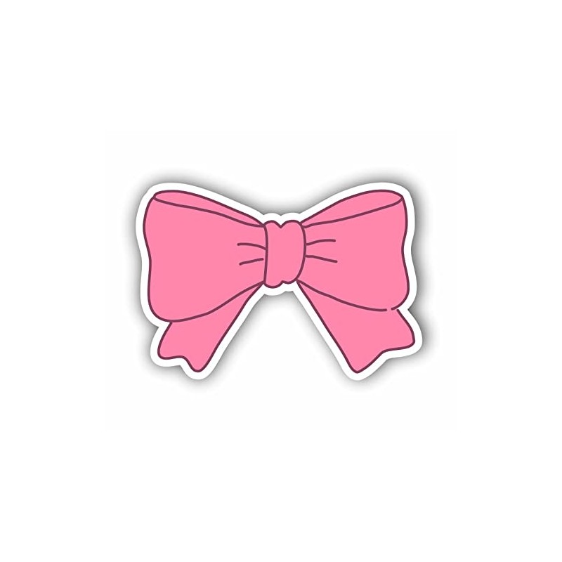 AMA SHOP PVC Shaped Bow Pink Bow Sticker Helmet Motorcycle