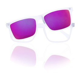 Foreyever Unisex Children's Clip-On Sunglasses, Crystal, 42, crystal