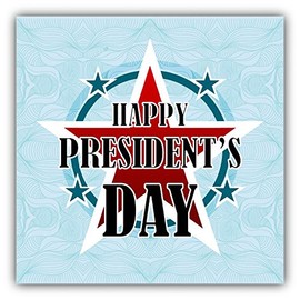 Zirni Happy President's Day Star Sticker Decal Design