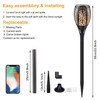 Permande Upgraded Solar Lights Outdoor, Solar Torch Lights with Flickering