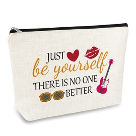 Music Lover Gifts for Women Makeup Bag Inspirational Gifts For Music Lover Fans Rock Girls Singer Guitar Cosmetic Bag Sing Lovers Inspired Gift Christmas Birthday Graduation Gift Travel Toiletry Pouch