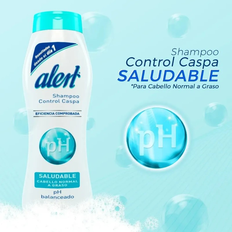 Alert Shampoo Saludable Control Caspa 700 Ml