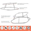 Durable Stainless Steel Chicken&Turkey Roasting Rack with Brush, 2 in