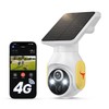 LinkSear 4G LTE Cellular Solar Security Camera Wireless Outdoor