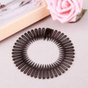 8Pcs Full Circle Spring Head Band Comb Plastic Flexible Hair