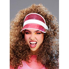 Magic Box 1980s Fancy Dress Pink Visor Headband