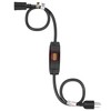 FIRMERST 1875W Outdoor Extension Cord with Switch Waterproof Black 3