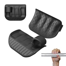 Wnddle Grips for Weight Lifting, Anti-Slip Workout Weight Lifting Grips, Ergonomic Rubber Hand Protector Gloves, for Pull-Ups, Gym Training and Exercise, for Men Women (Black)