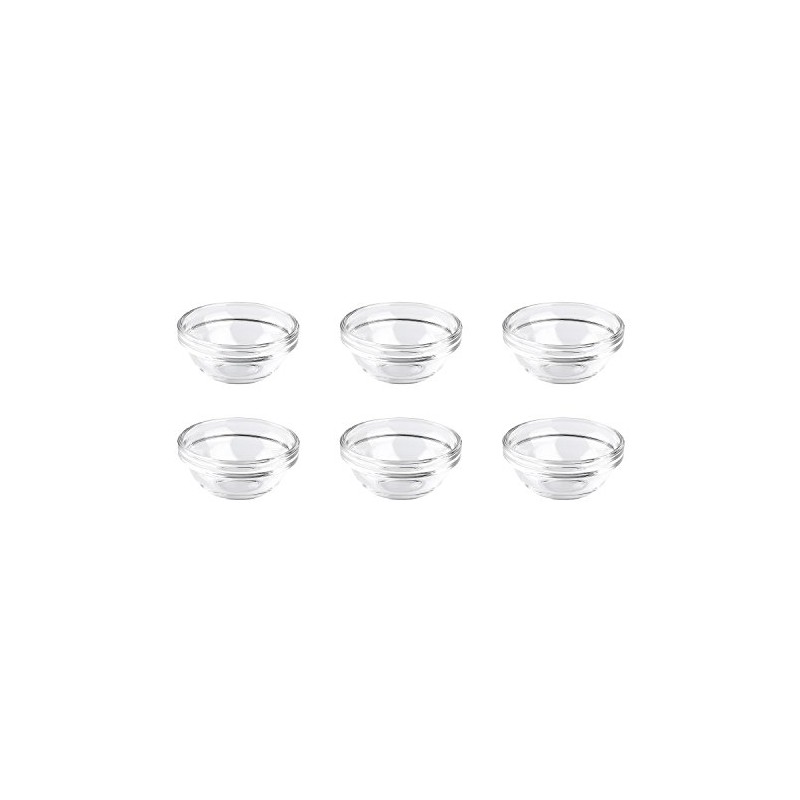 Luminarc Empilable Series Set of 6 Bowls in Various Sizes,