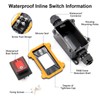 30A 12V-24V IP65 Waterproof Cable Switch AYWHP Waterproof Inline Switch