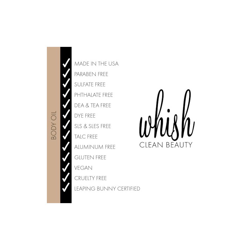 Whish Beauty Leche de coco + aceite corporal luminoso Verbena