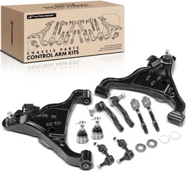 A-Premium Set of 10, Front Lower Control Arm, Sway Bar Link, Upper Ball Joint, Inner & Outer Tie Rod End, Compatible with Nissan Frontier 2005-2018, Pathfinder 2005-2012, Xterra 2005-2015