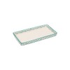Tranquillo Rectangular Bathroom Tray Hand Printed Ceramic Oriental 23 x